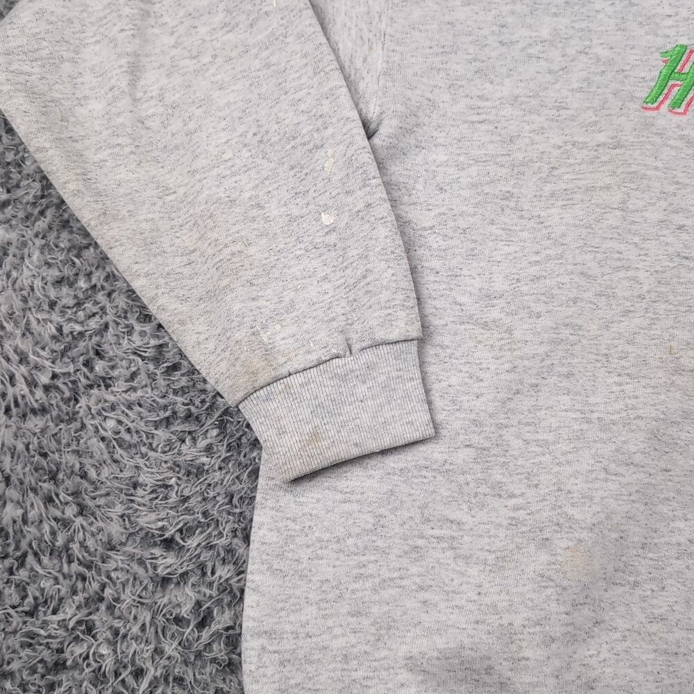 Vintage Hard Rock Cafe Sweater Adult Extra Large Gray Embroidered Crew Neck - Picture 3 of 8